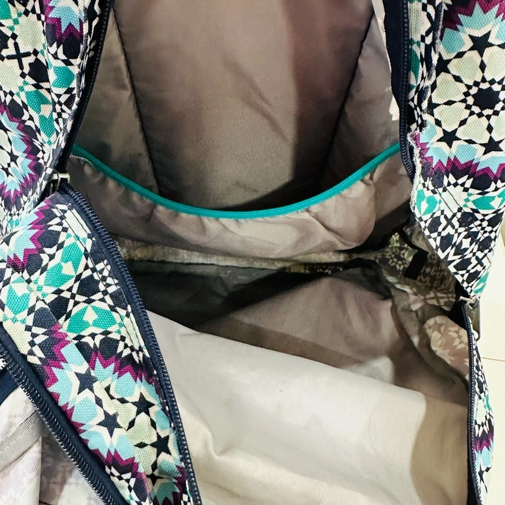 Trans By Jansport Supermax Laptop Backpack Bag,‎ Blue, Purple, Aqua, Pattern